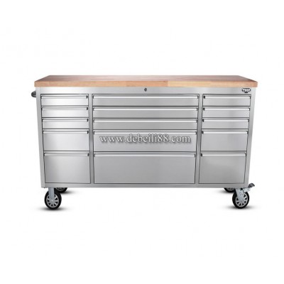 15 Drawer Tool Cabinet Chest Trolley Roller Garage with wheels